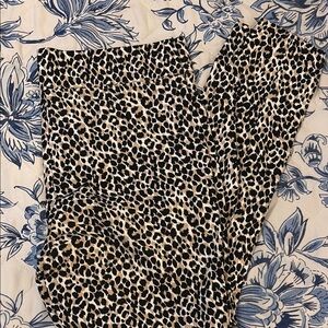 Old Navy Leopard Print Leggings - Black and Tan